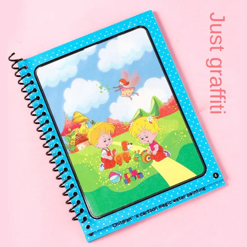 Magic Water Coloring Book For Kids (random Colors & Design)