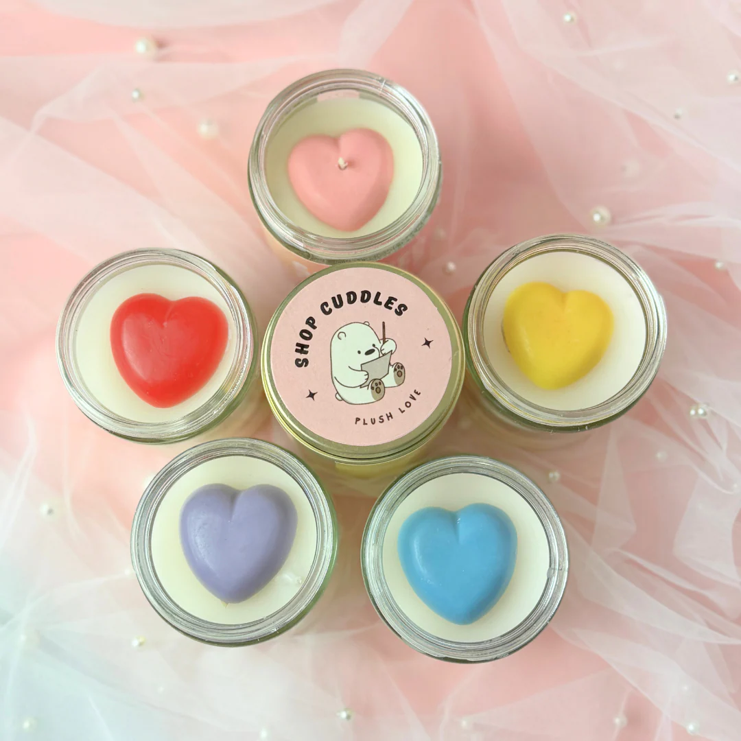 Hidden Message Candle + Strawberry Bunny 🐰(Cuddle Bundle)
