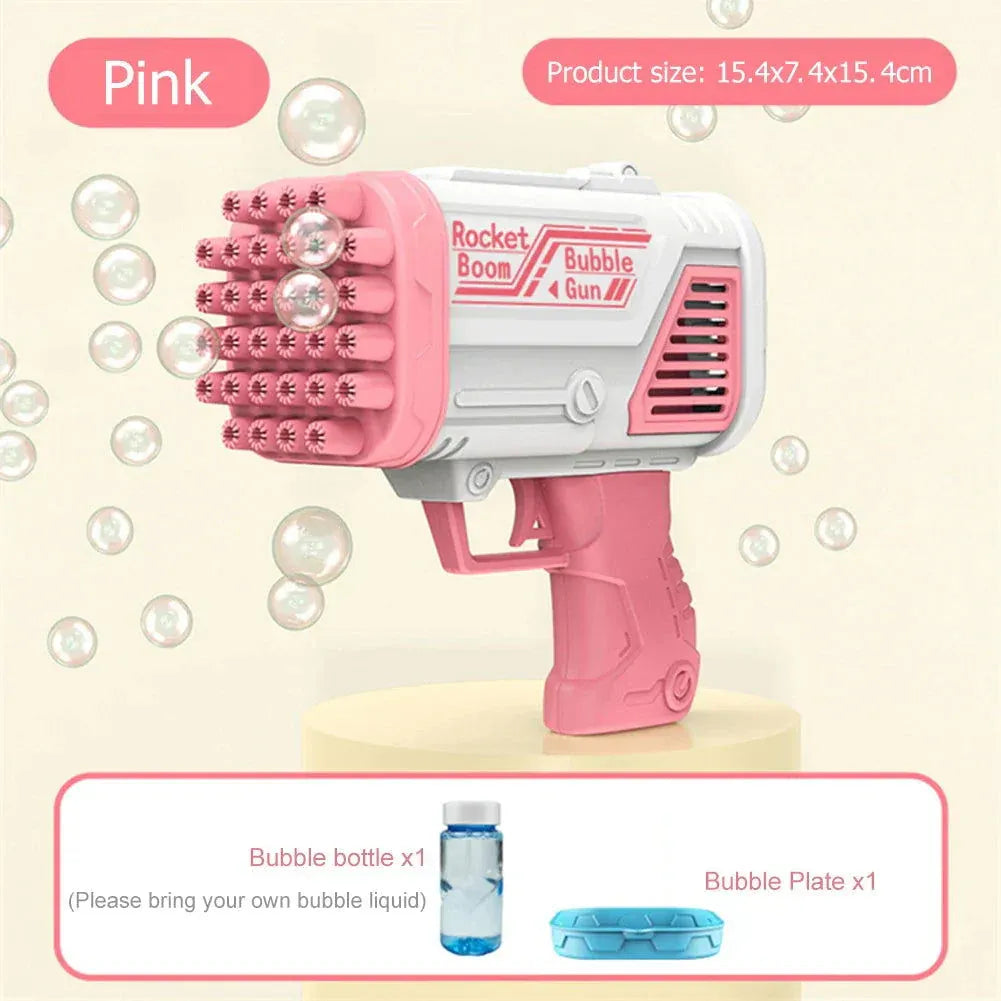 Bubble Machine Gun 32 Holes Blaster For Kids