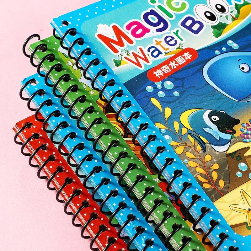 Magic Water Coloring Book For Kids (random Colors & Design)