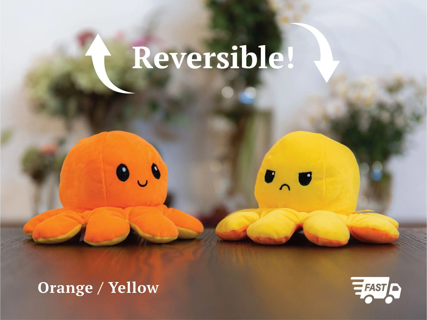 Reversible Octopus | Yellow-Orange