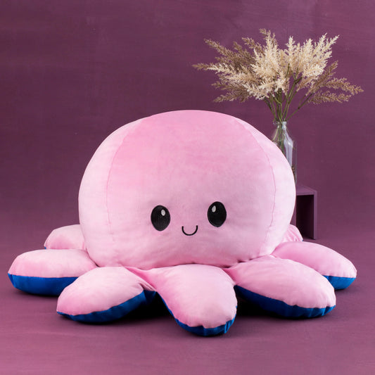 GIANT Reversible Octopus | Light Pink-Dark Pink | 80cm
