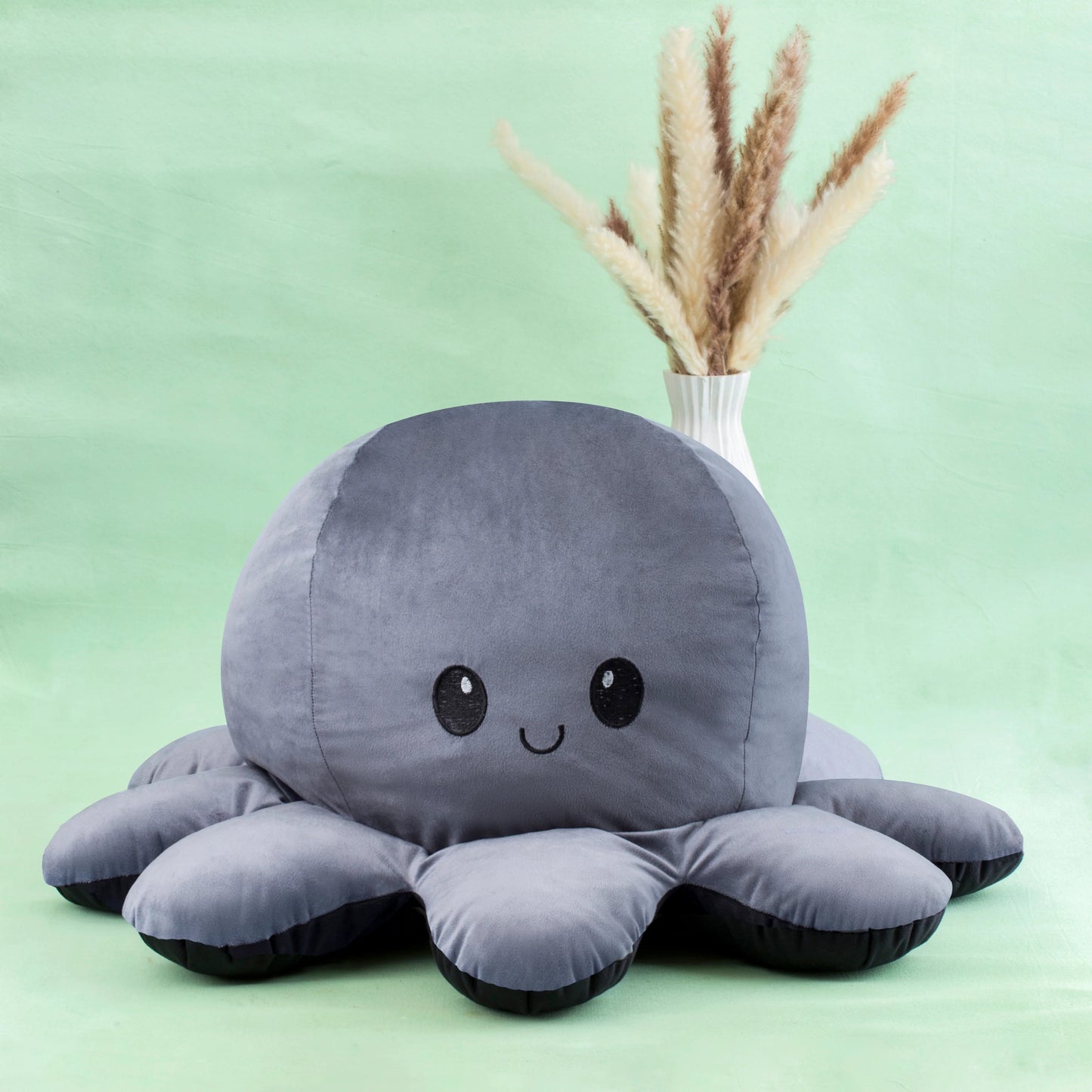 GIANT Reversible Octopus | Black-Grey | 80cm