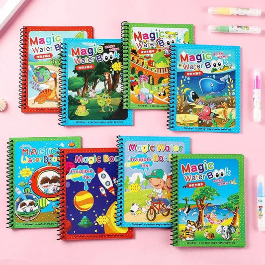 Magic Water Coloring Book For Kids (random Colors & Design)